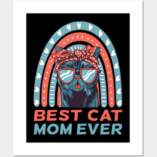 Best Cat Mom Ever Posters and Art